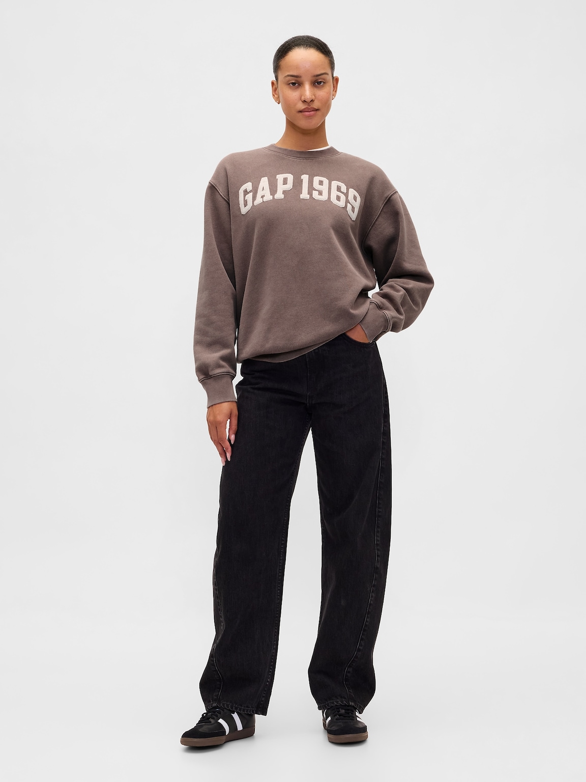 VintageSoft Gap Logo Tunic Sweatshirt