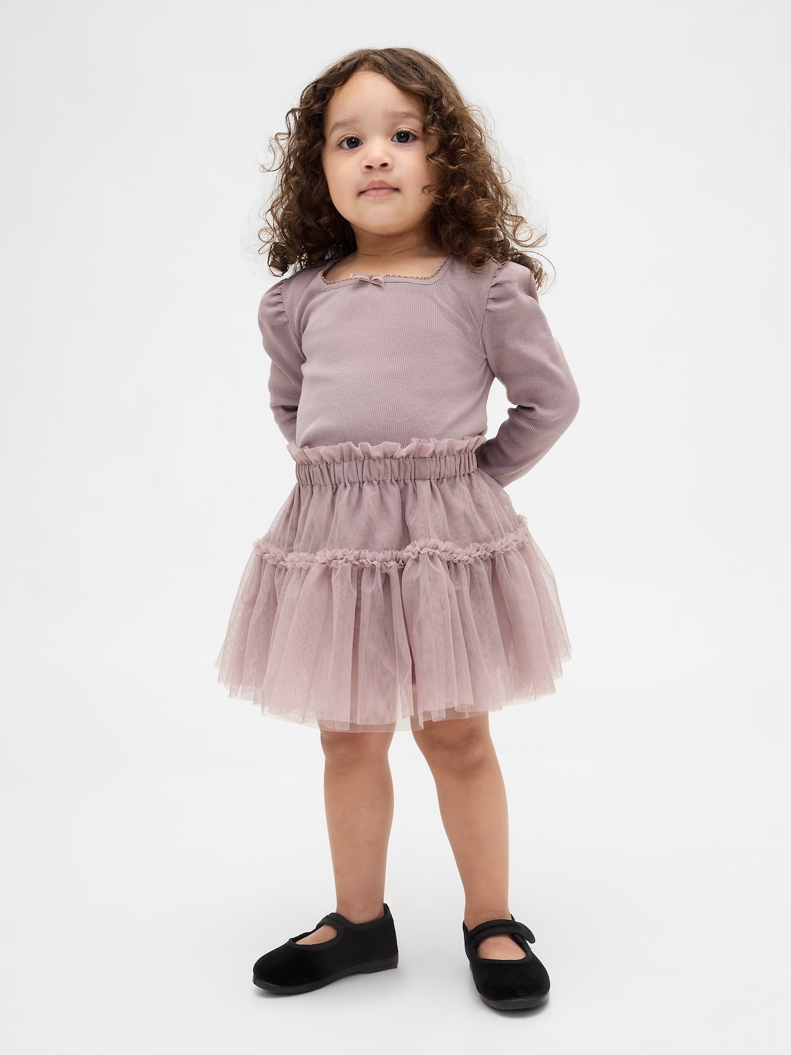 Baby & Toddler Rib & Tulle Outfit Set