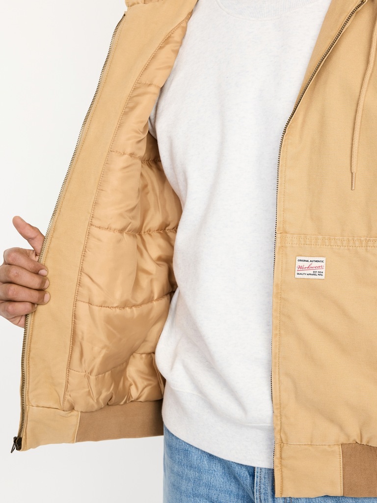 Oversized Canvas Full-Zip Hoodie