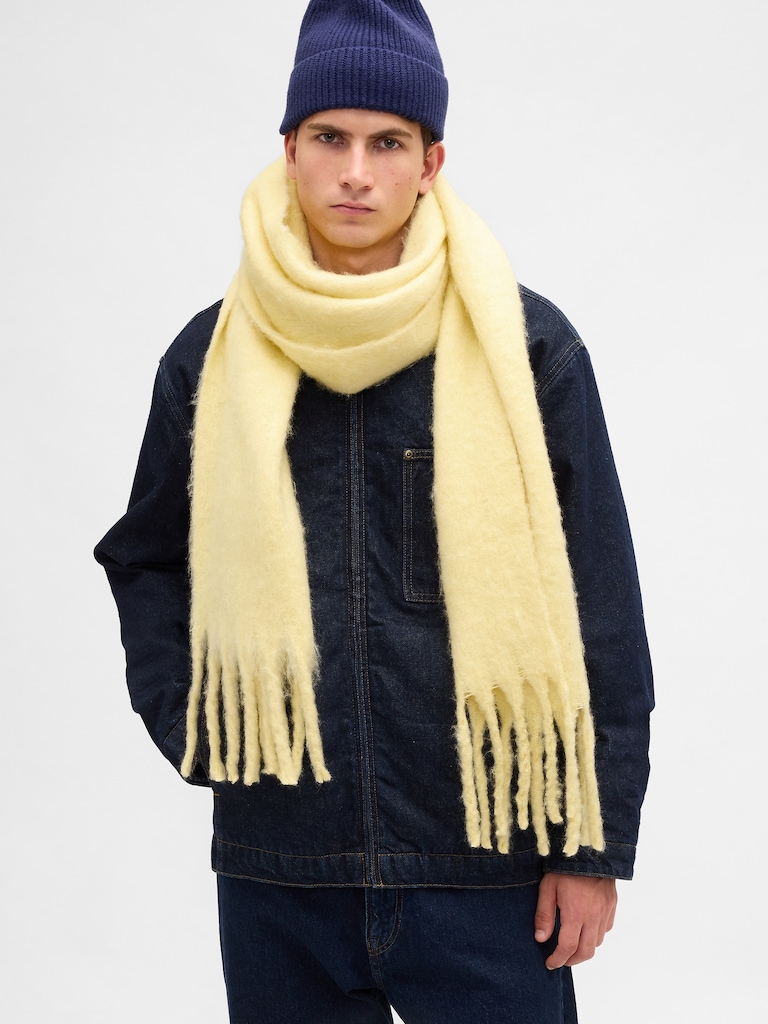 Brushed Fringe Scarf