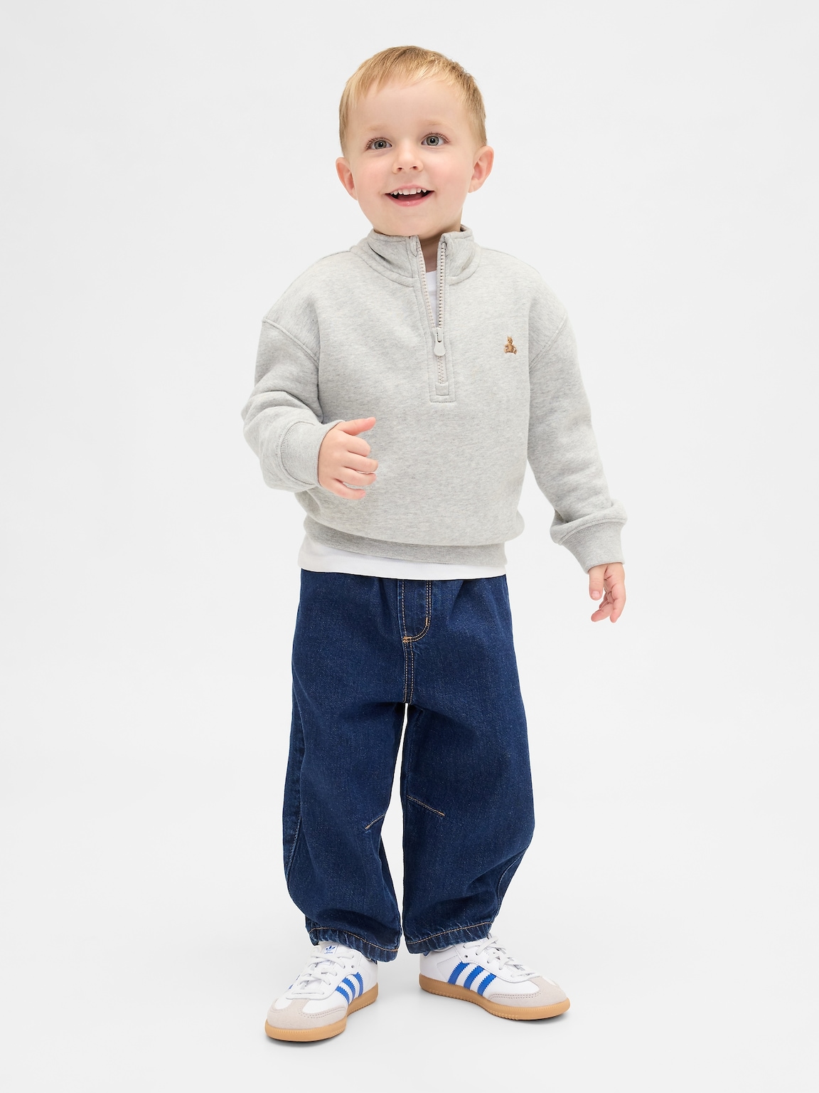 Baby & Toddler Pull-on Barrel Jeans
