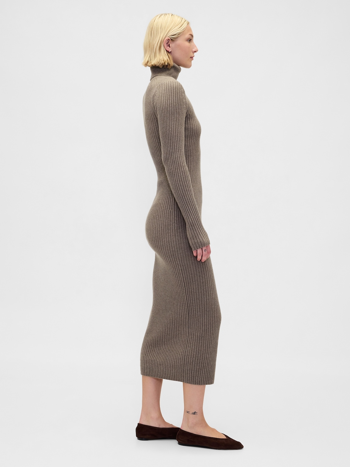 CashSoft Turtleneck Maxi Sweater Dress
