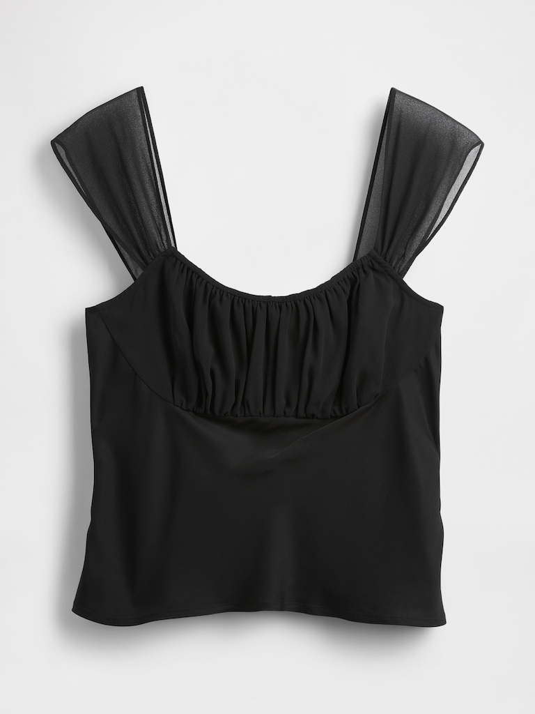 Mixed Media Crop Top