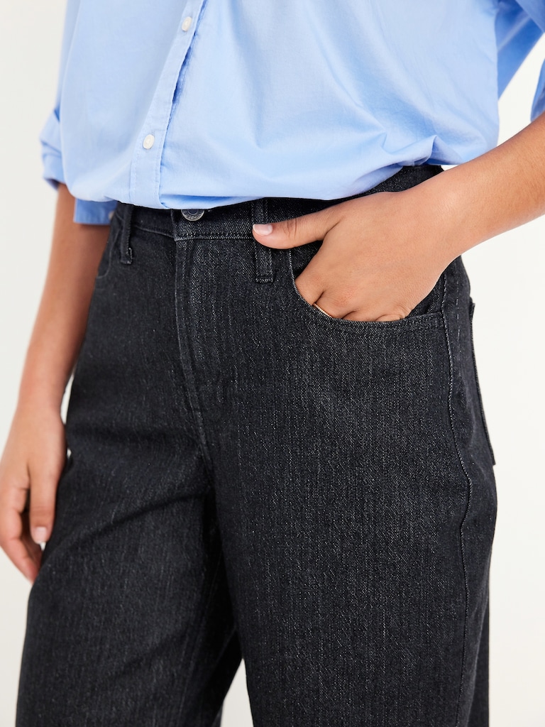 High-Waisted Wow Barrel Ankle Jeans