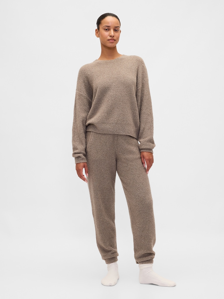 CashSoft Boucle Relaxed Crewneck Top