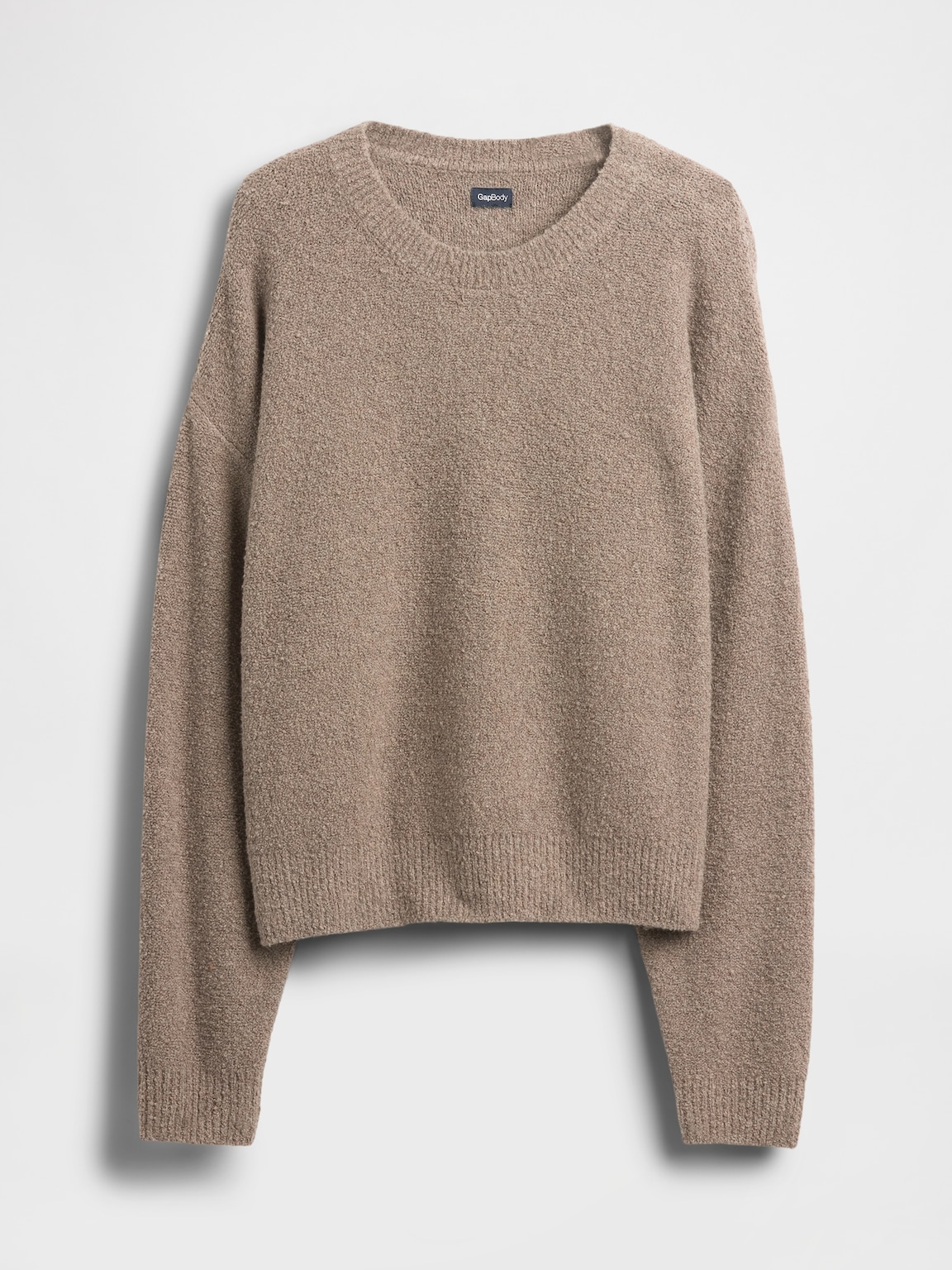 CashSoft Boucle Relaxed Crewneck Top