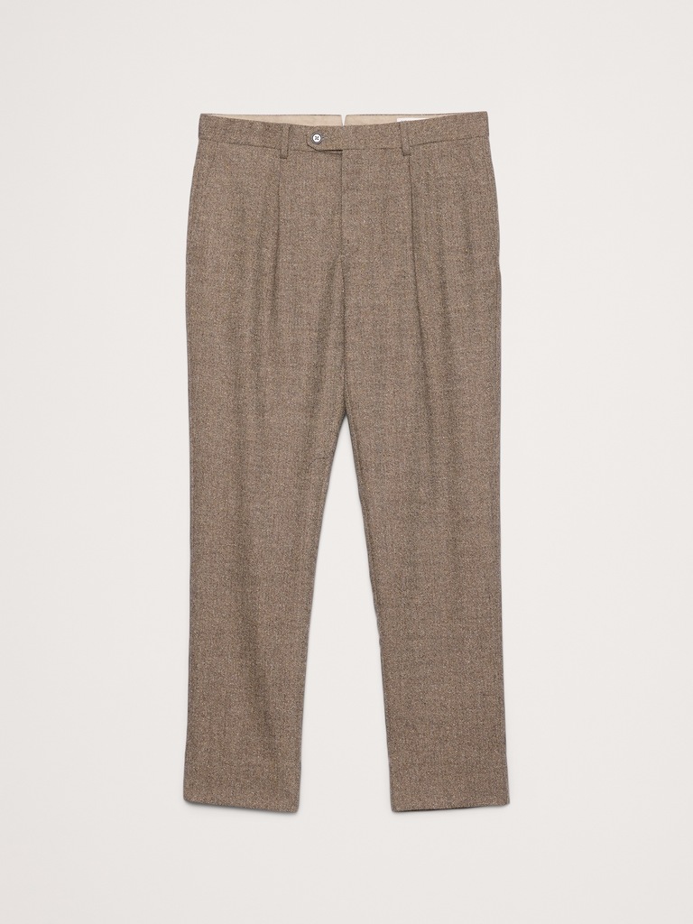 Italian Herringbone Suit Pant