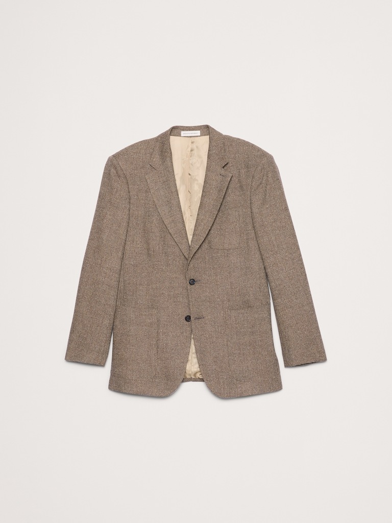 Italian Herringbone Suit Jacket