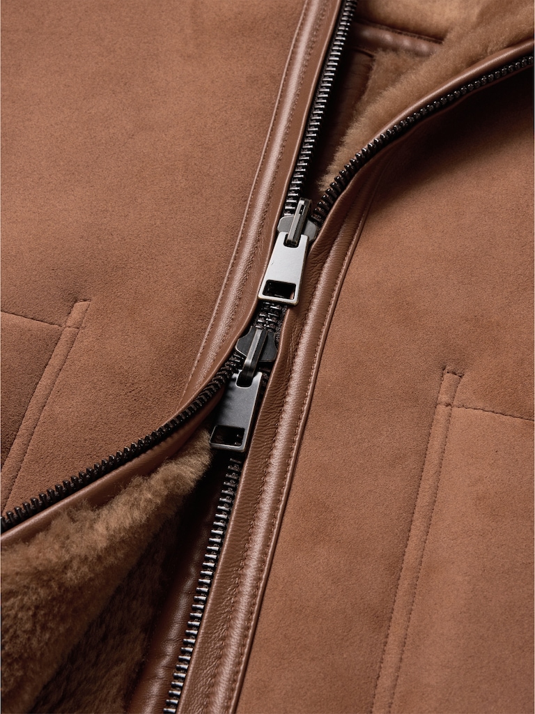 Reversible Shearling Vest