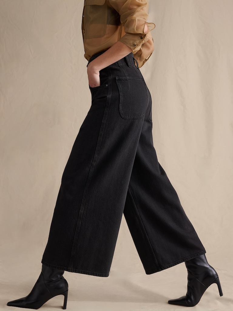 Ultra-High Rise Culotte Jean
