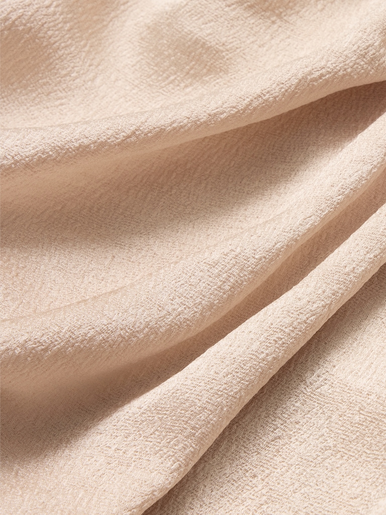 Asymmetrical Hammered Satin Draped Maxi Dress