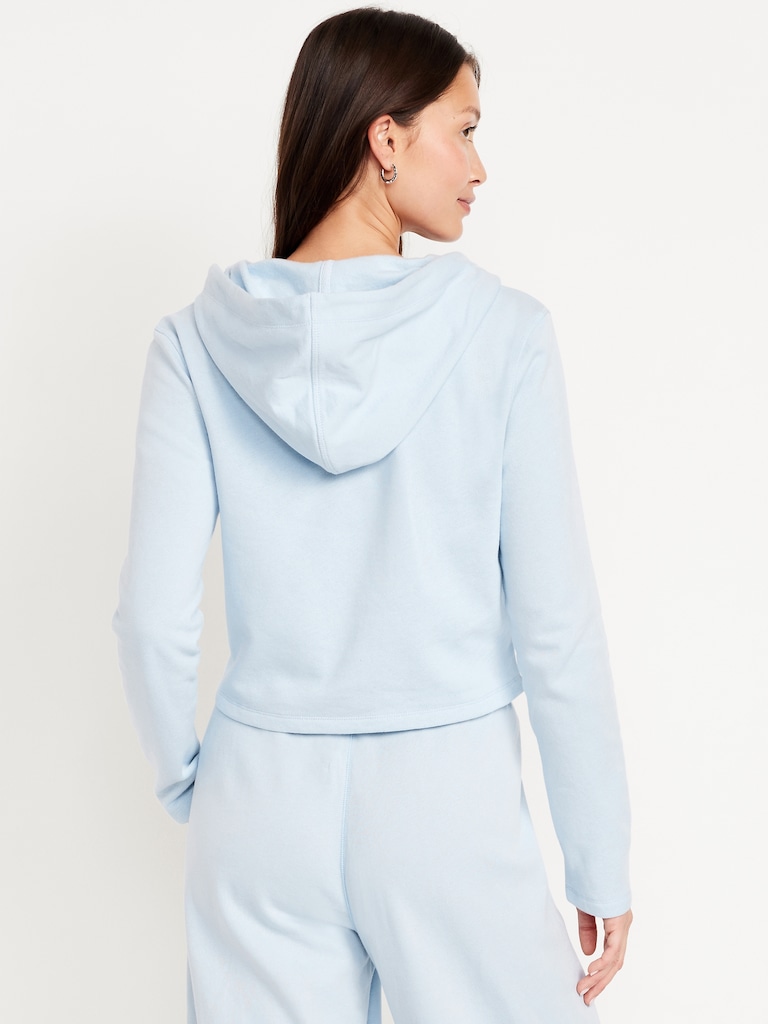 SoComfy Cropped Zip Hoodie Sweatshirt