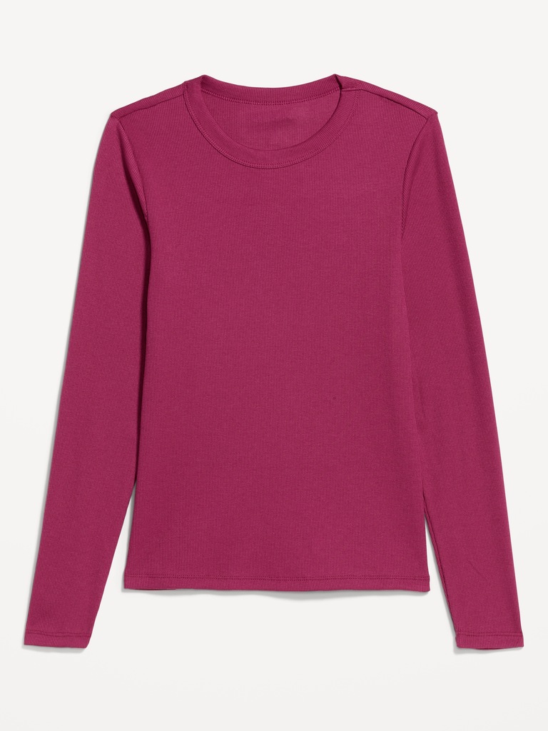 Snug Long-Sleeve Crew-Neck T-Shirt