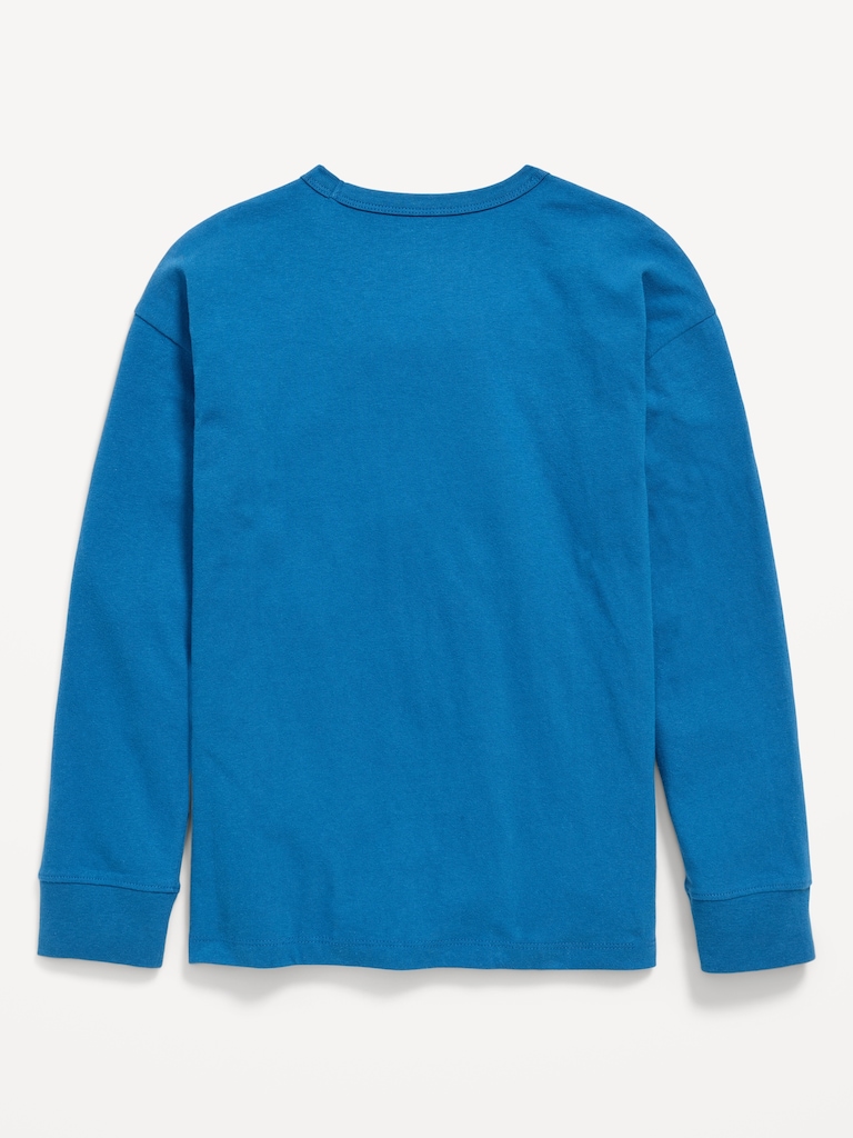 Oversized Long-Sleeve Graphic T-Shirt for Boys
