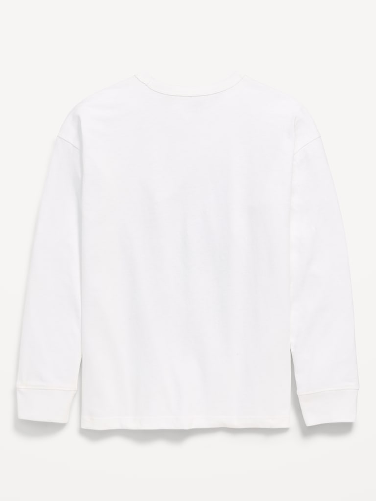 Oversized Long-Sleeve Graphic T-Shirt for Boys