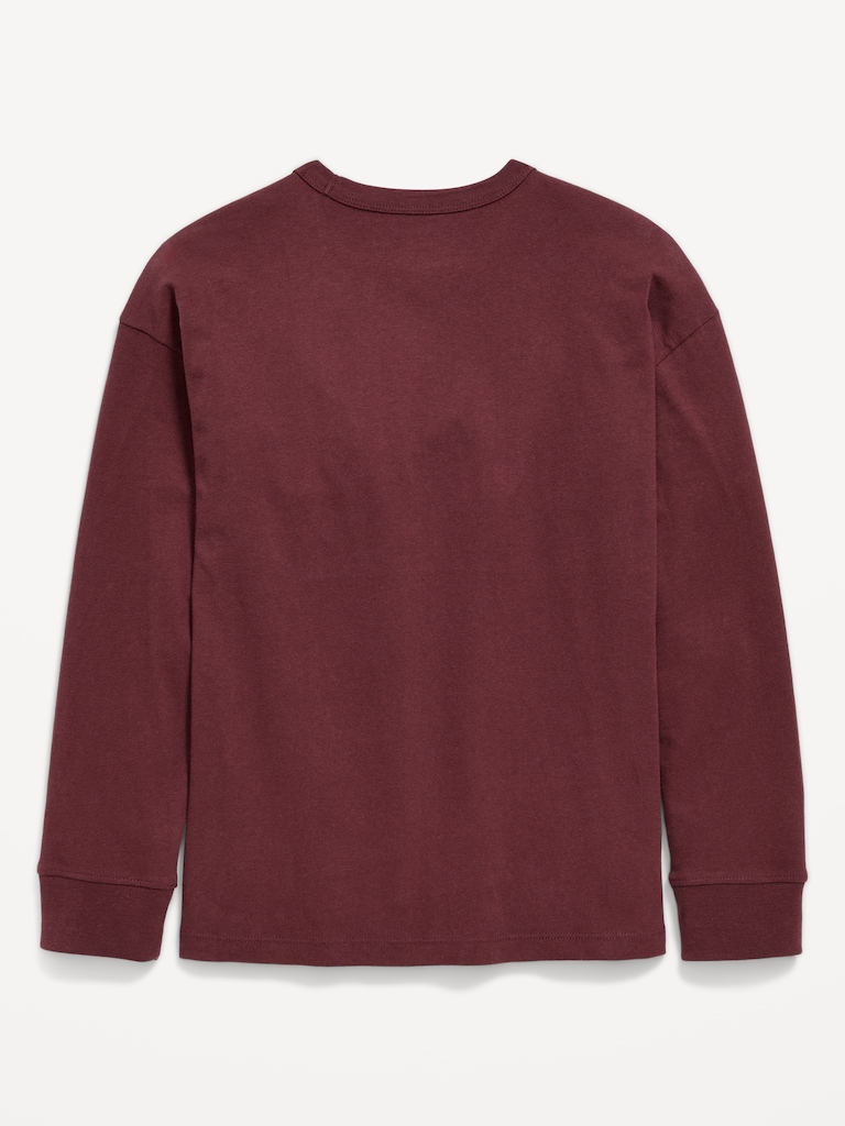 Oversized Long-Sleeve Graphic T-Shirt for Boys