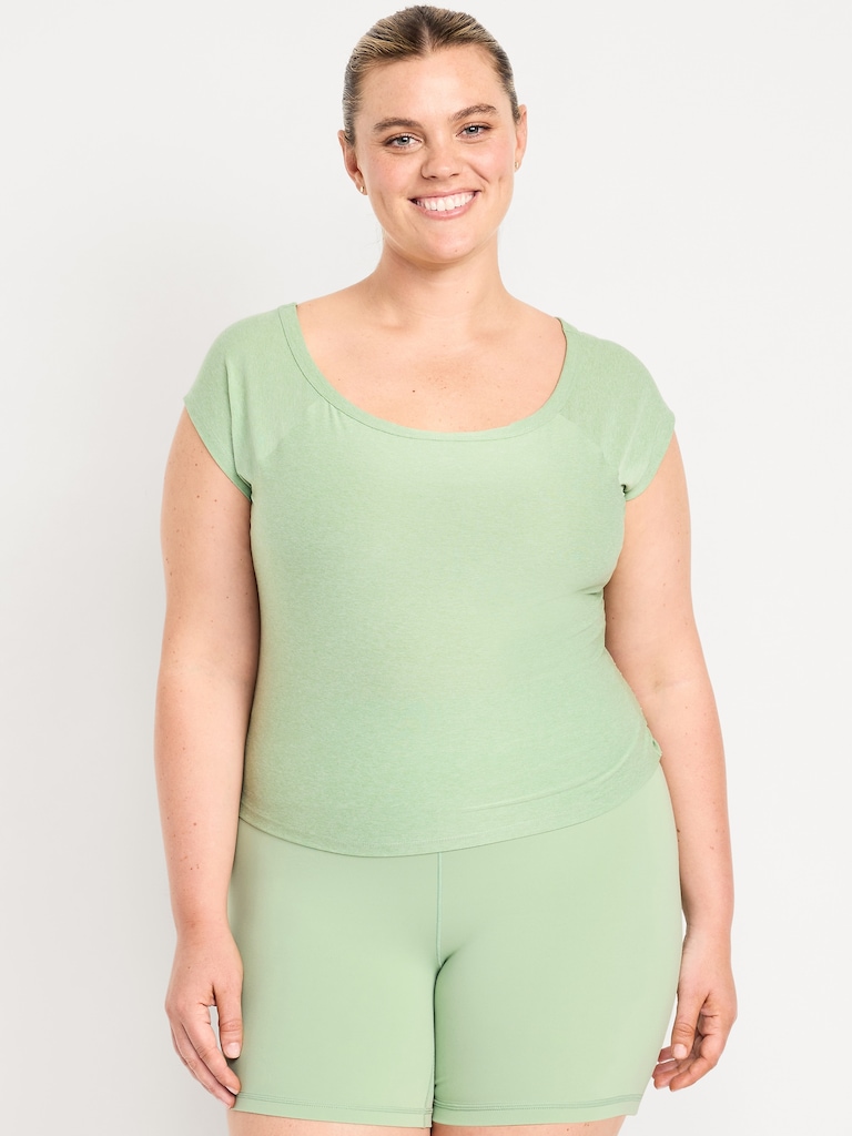CloudMotion Ballet Twist-Back Top