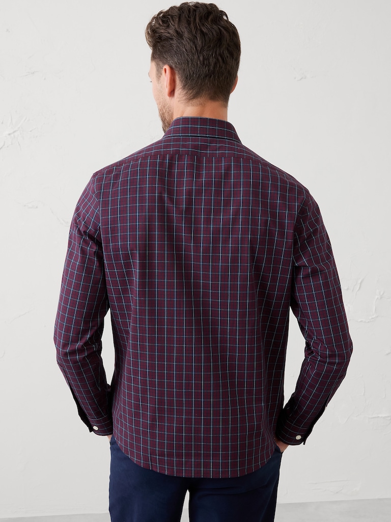 Slim-Fit Untucked Dress Shirt