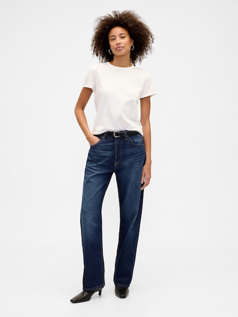 Pantalon Boyfriend Gap Pour Femme – Taille 4, Noir, Occasion En Très Bon état