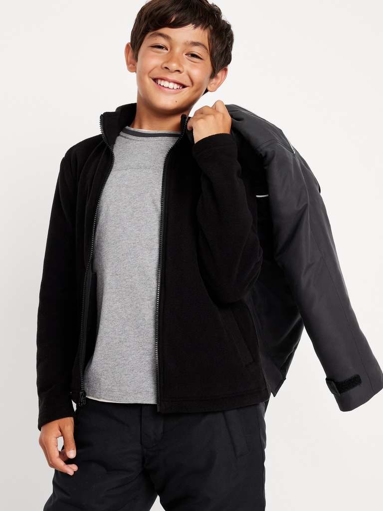 Water-Resistant 2-In-1 Snow Jacket for Boys