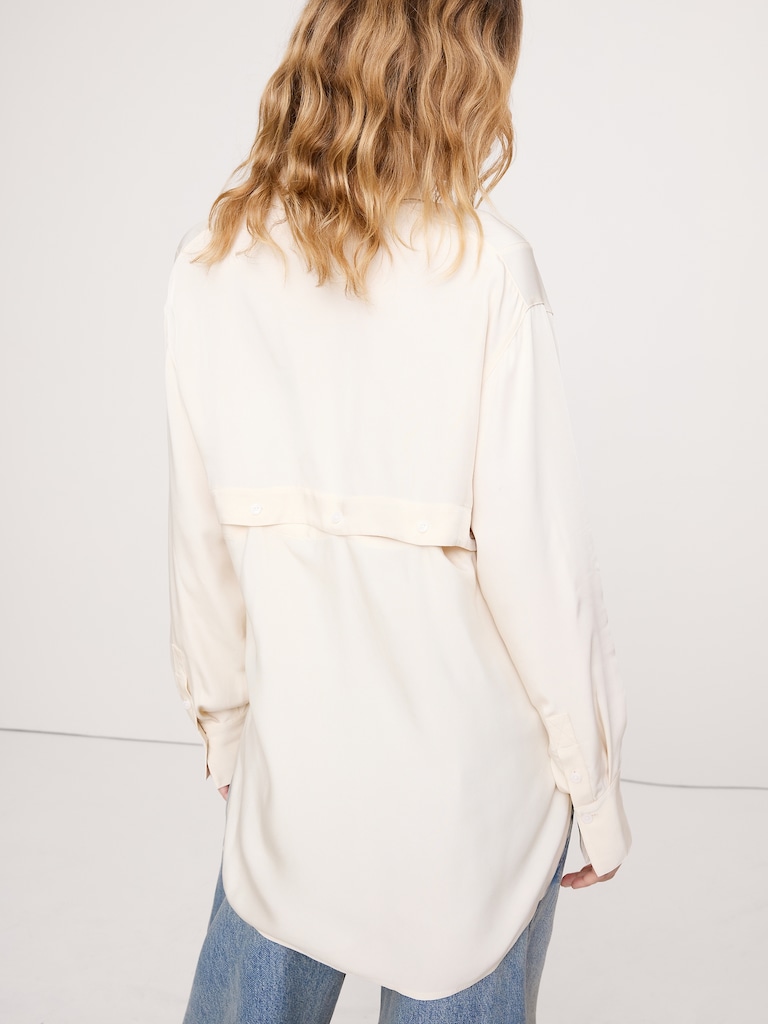 Drapey Button-Back Tunic