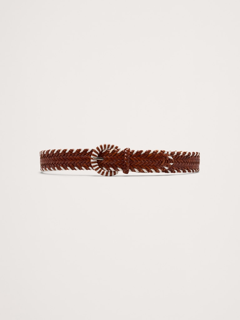 Braided Leather Belt by Dragon Diffusion