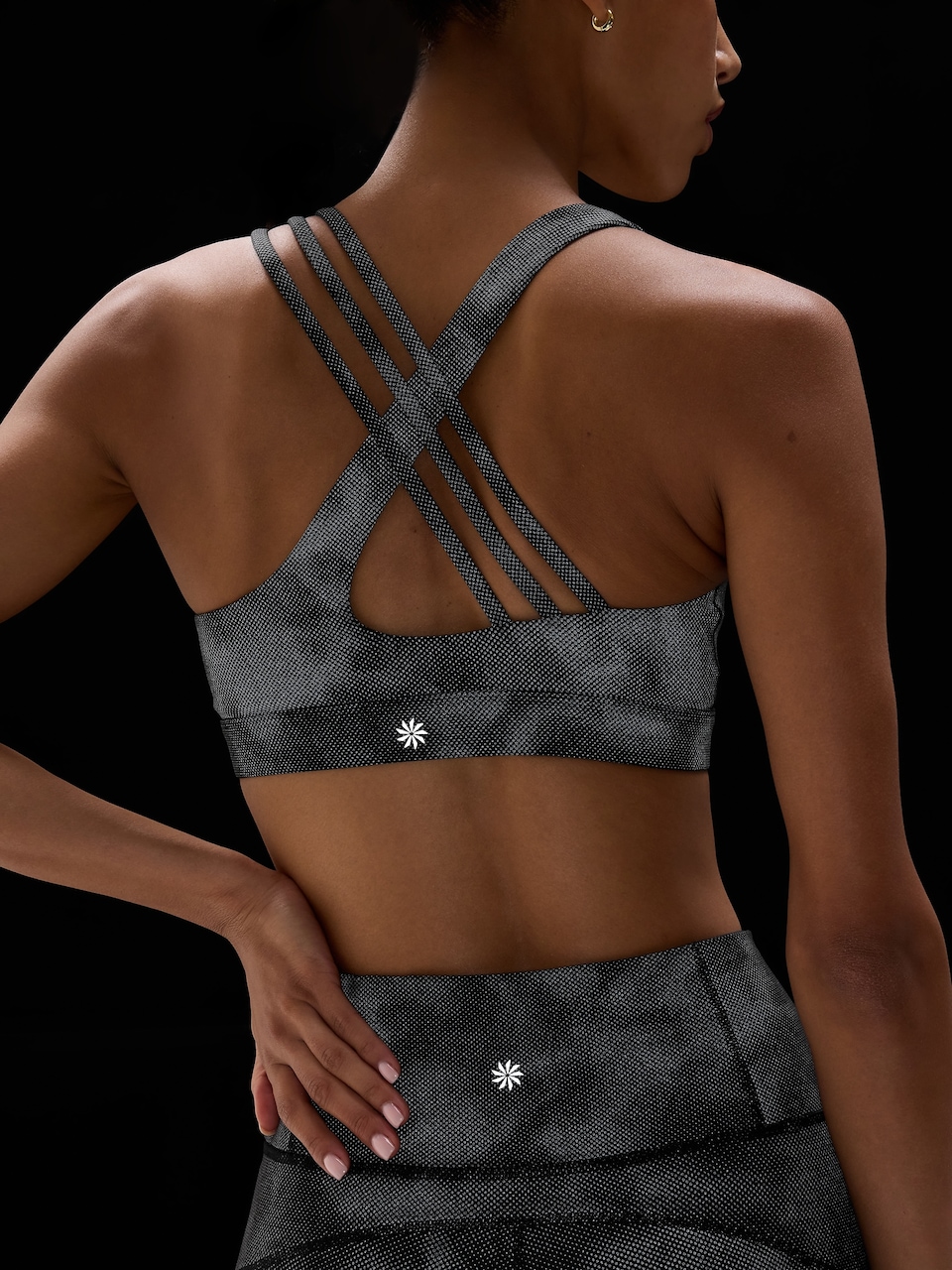 V-Neck Hardware One-Piece Swimsuit