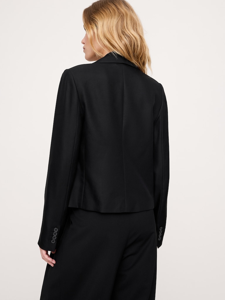 Cropped Tuxedo Jacket