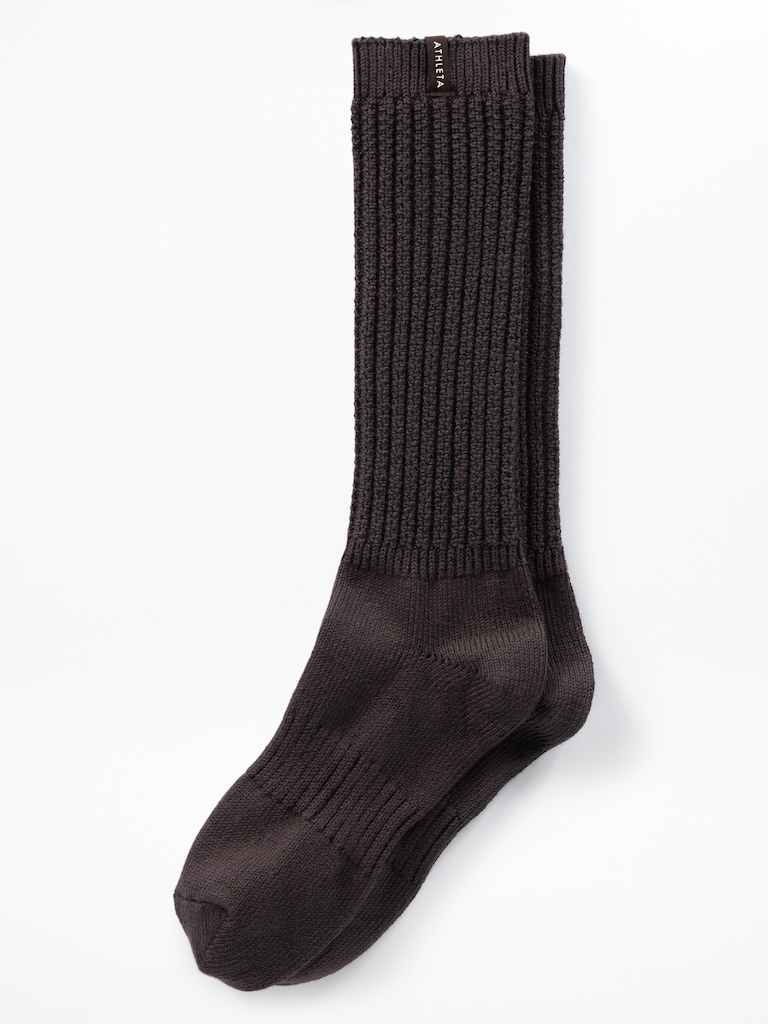 Cloud Cable Knit Scrunch Sock