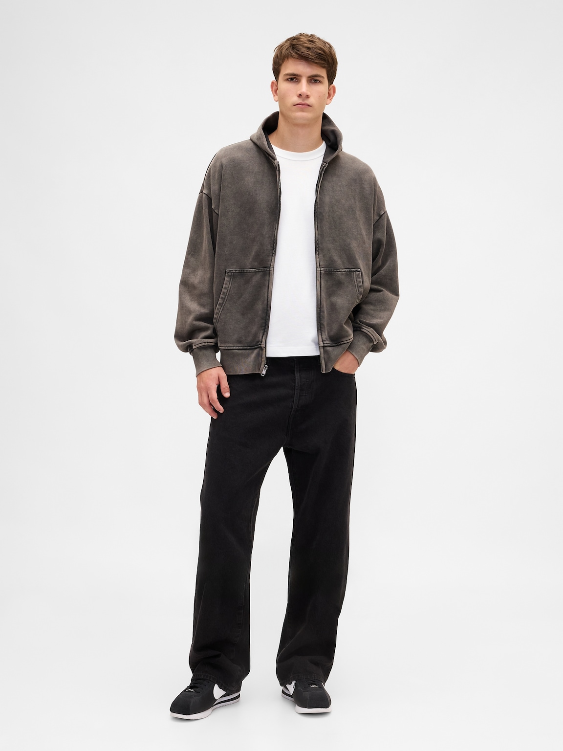 Adult Heavyweight Oversized Zip Hoodie