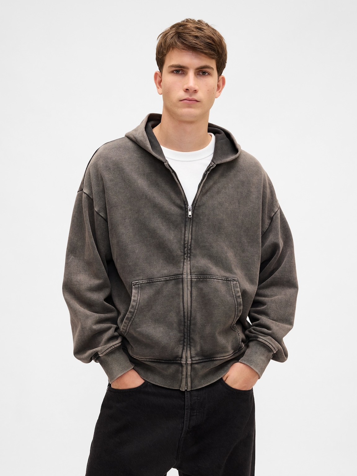 Adult Heavyweight Oversized Zip Hoodie