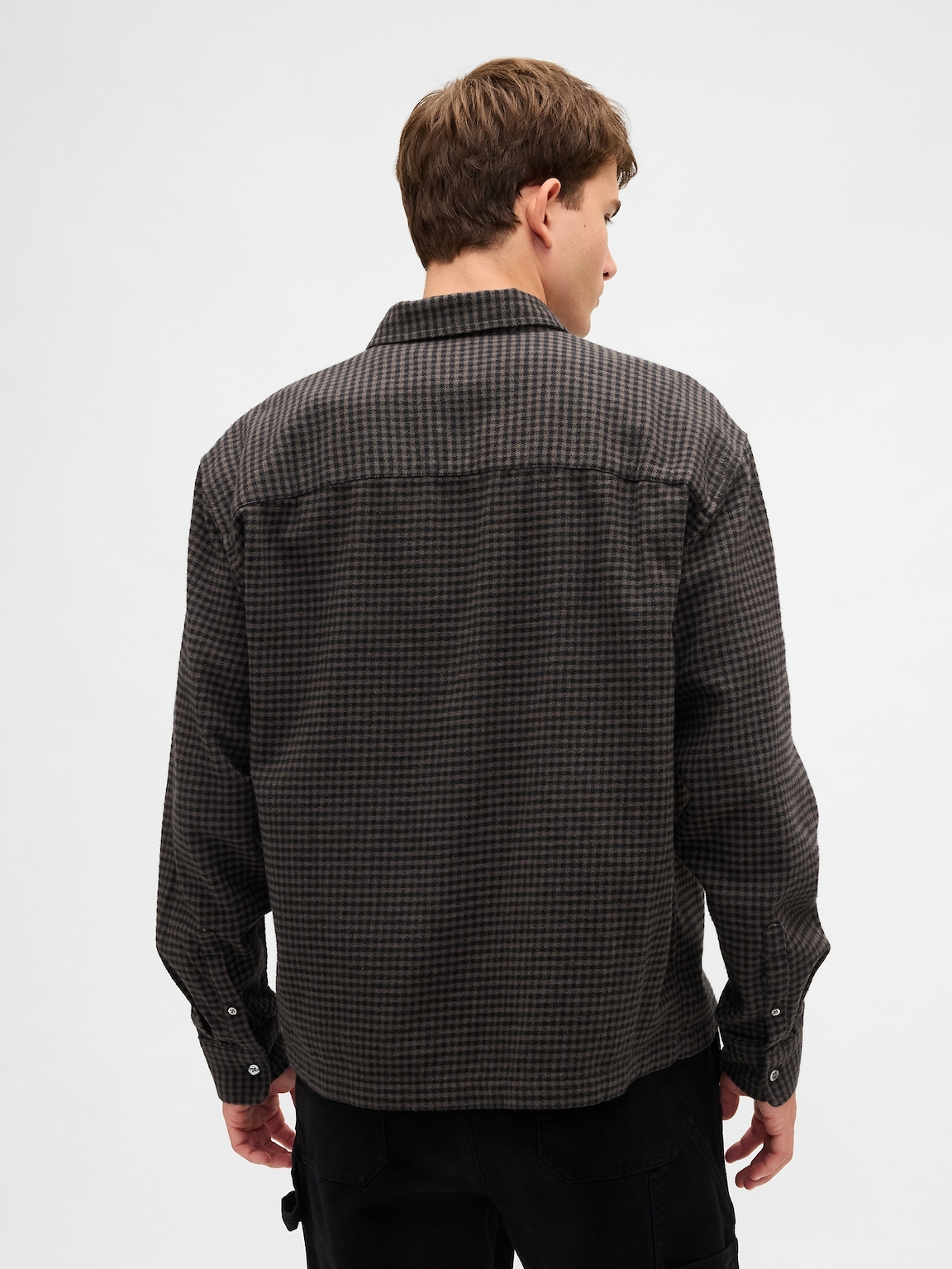 Organic Cotton Relaxed Flannel Shirt