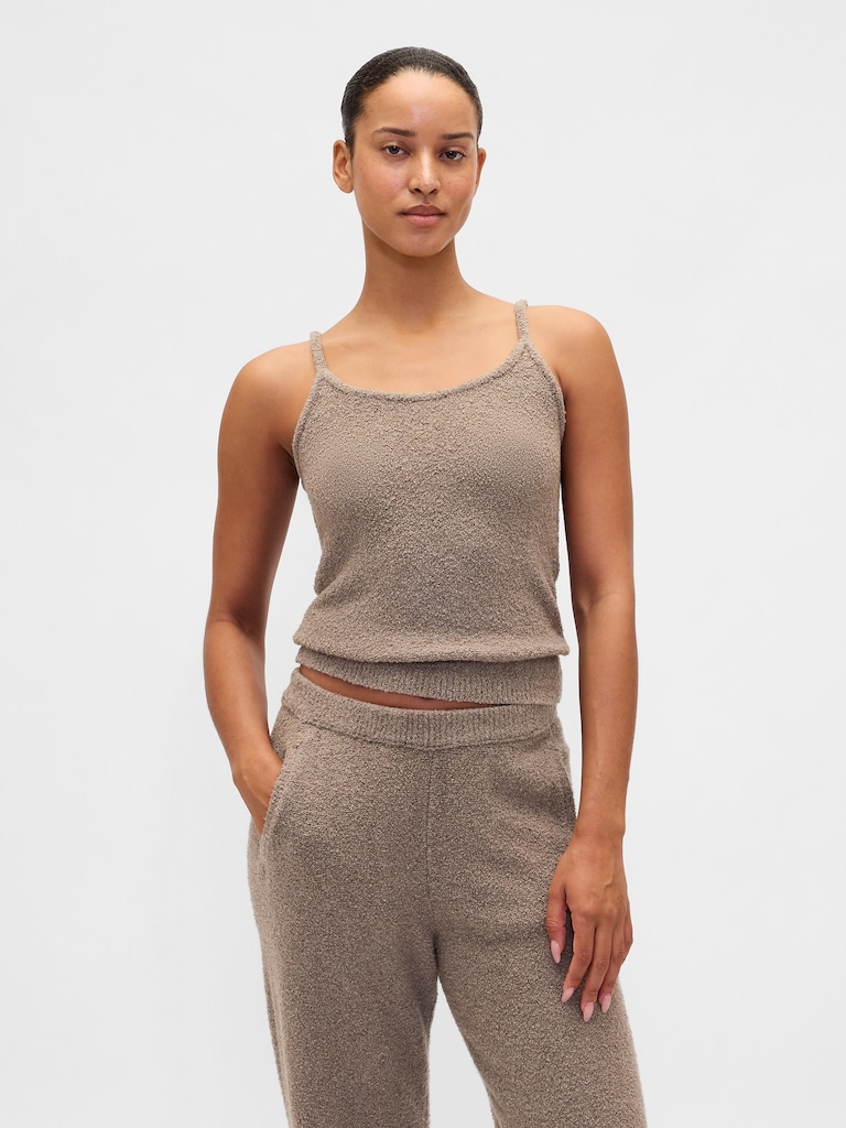 CashSoft Boucle Sweater Tank Top