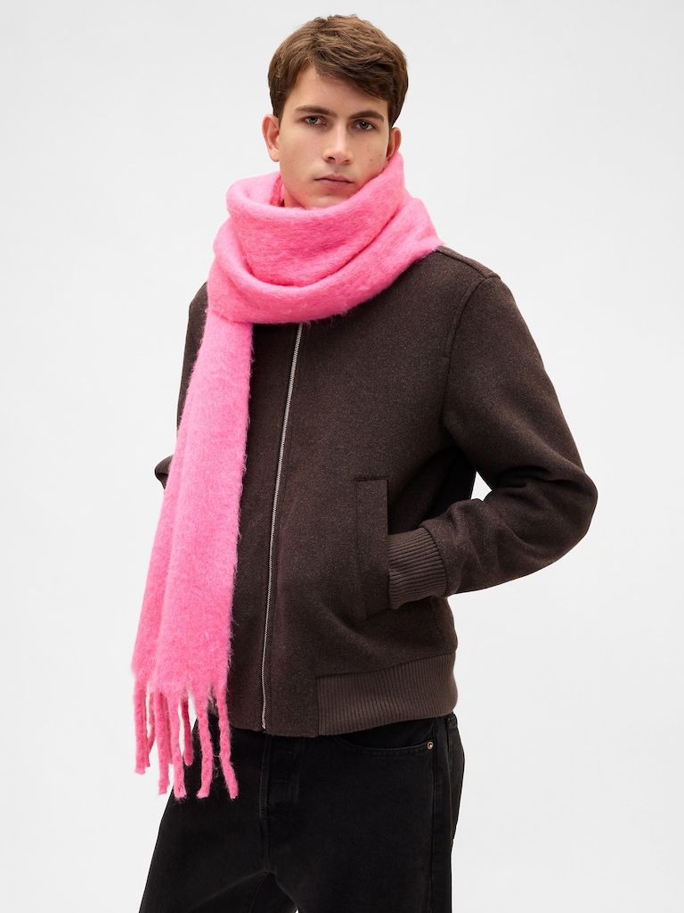 Brushed Fringe Scarf