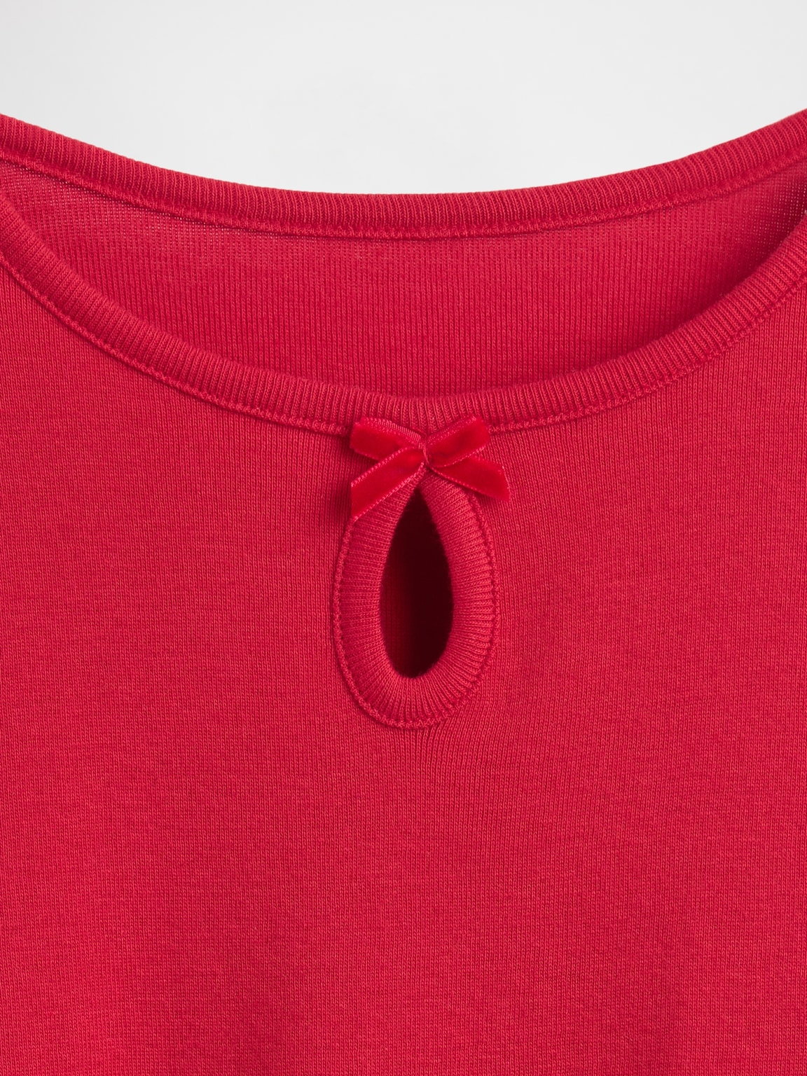 Kids Keyhole Bow Fitted T-Shirt