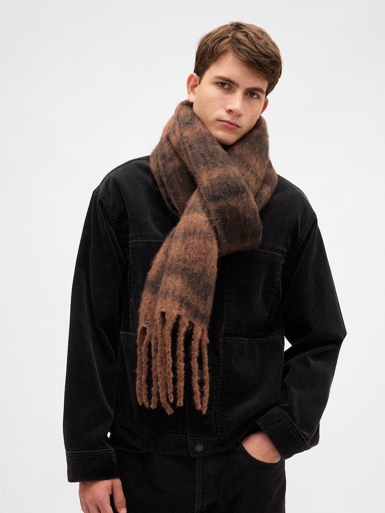 Brushed Fringe Scarf
