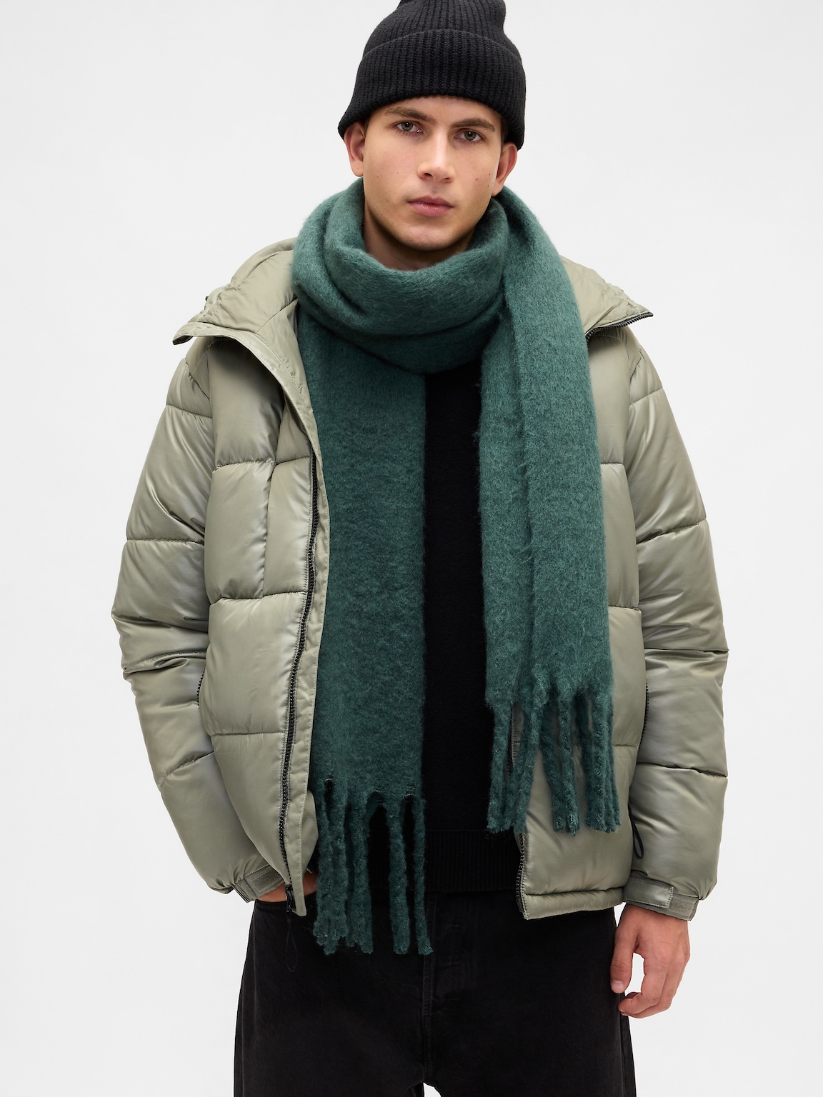 Brushed Fringe Scarf