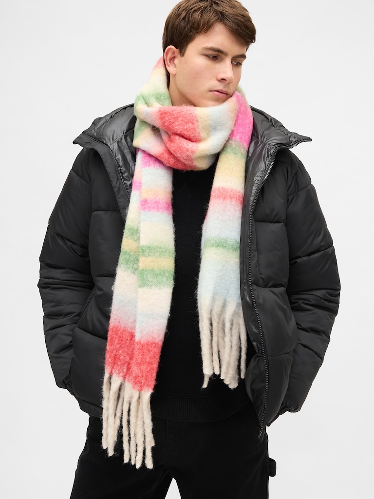 Brushed Fringe Scarf