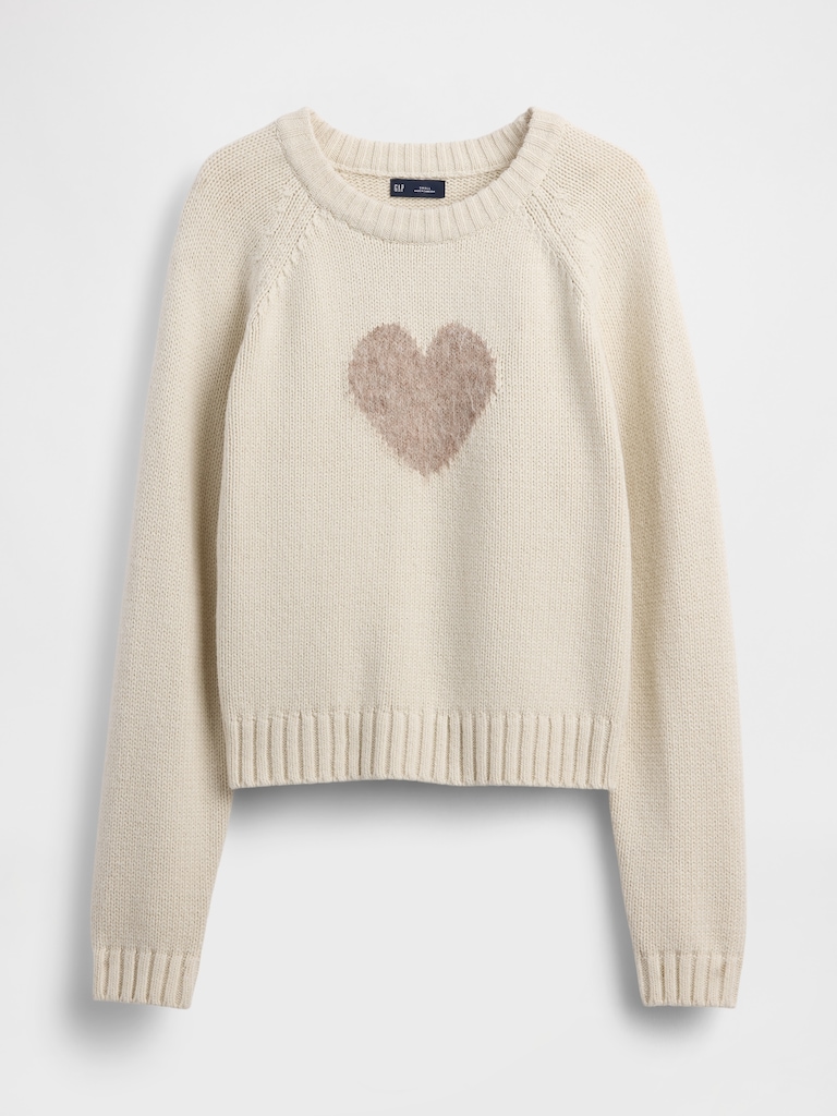 Cotton-Blend Raglan Crewneck Sweater