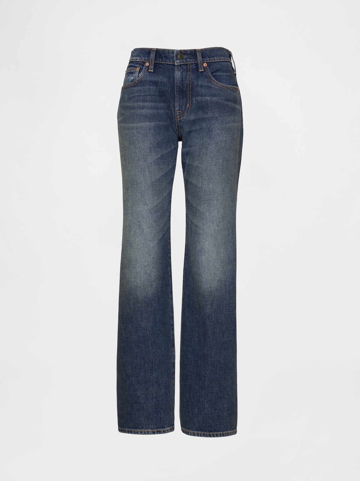Mid Rise Relaxed Flare Jeans