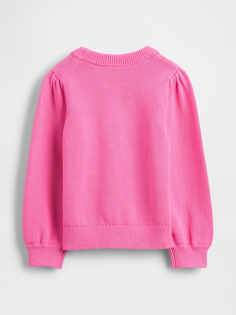 Baby & Toddler Puff-Sleeve Sweater