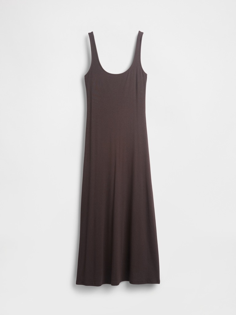 Modern Square-Neck Maxi Dress