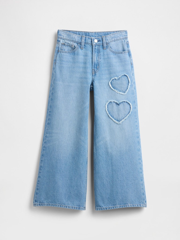 Kids Mid Rise Baggy Jeans