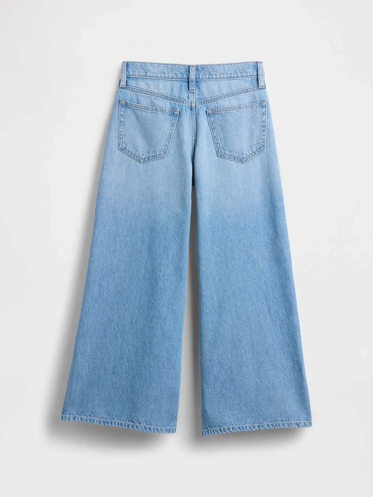 Kids Mid Rise Baggy Jeans
