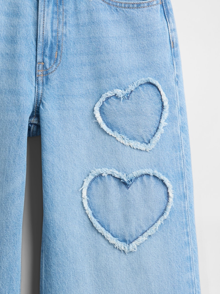 Kids Mid Rise Baggy Jeans