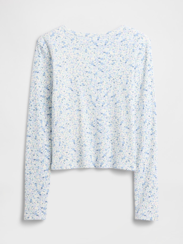 Kids Ribbed Pointelle T-Shirt