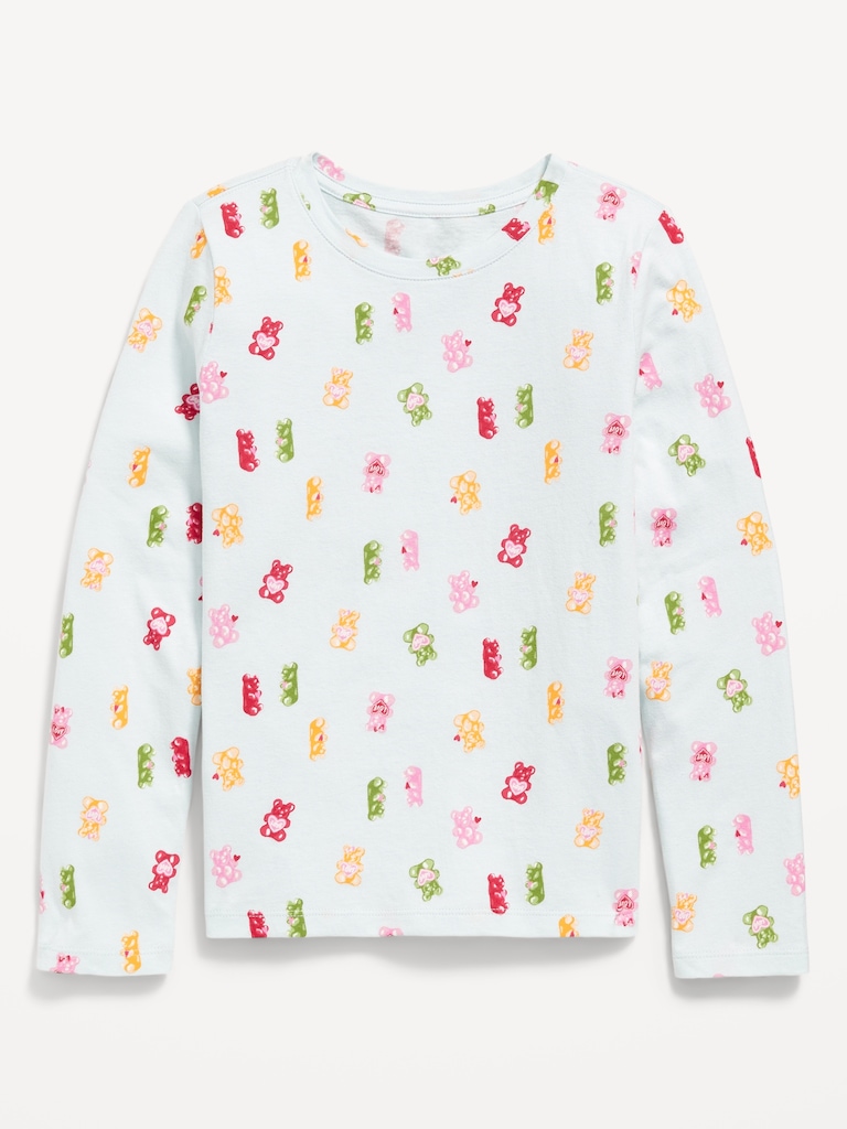 Softest Printed Long-Sleeve T-Shirt for Girls