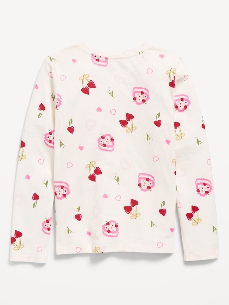 Softest Printed Long-Sleeve T-Shirt for Girls