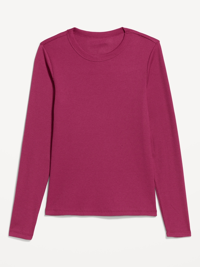 Snug Long-Sleeve Crew-Neck T-Shirt