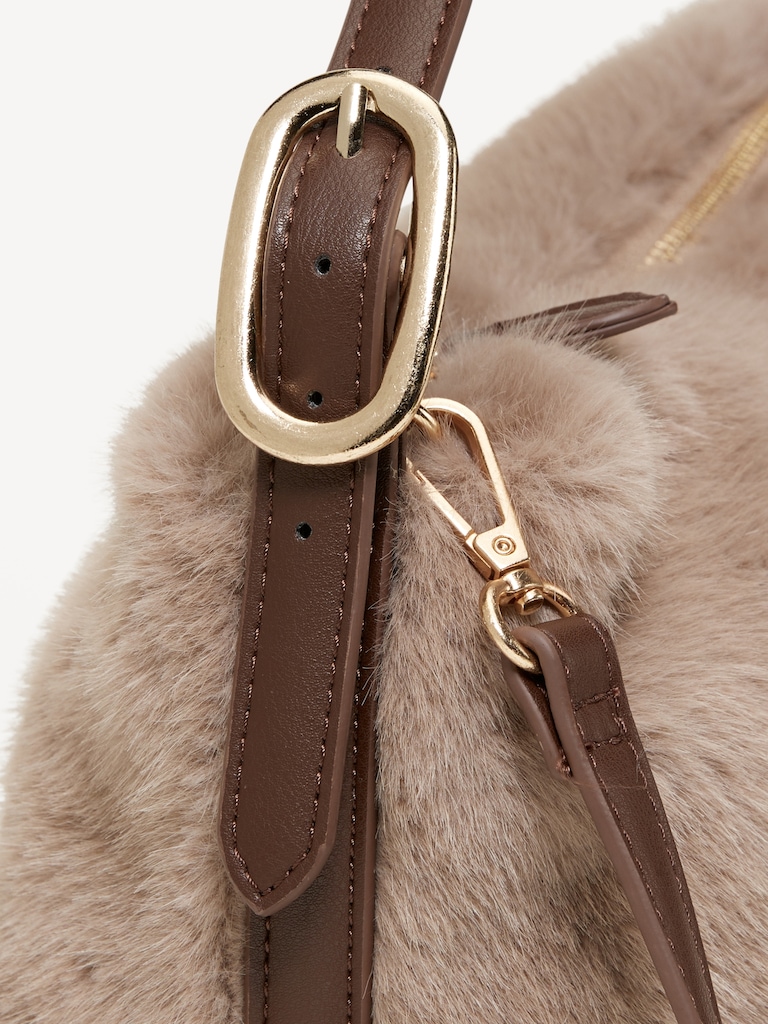 Heritage Faux-Fur Crossbody Bag